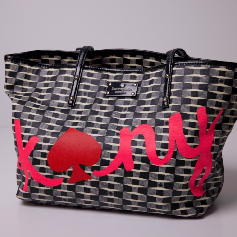 Kate Spade Black and Red Tote Bag